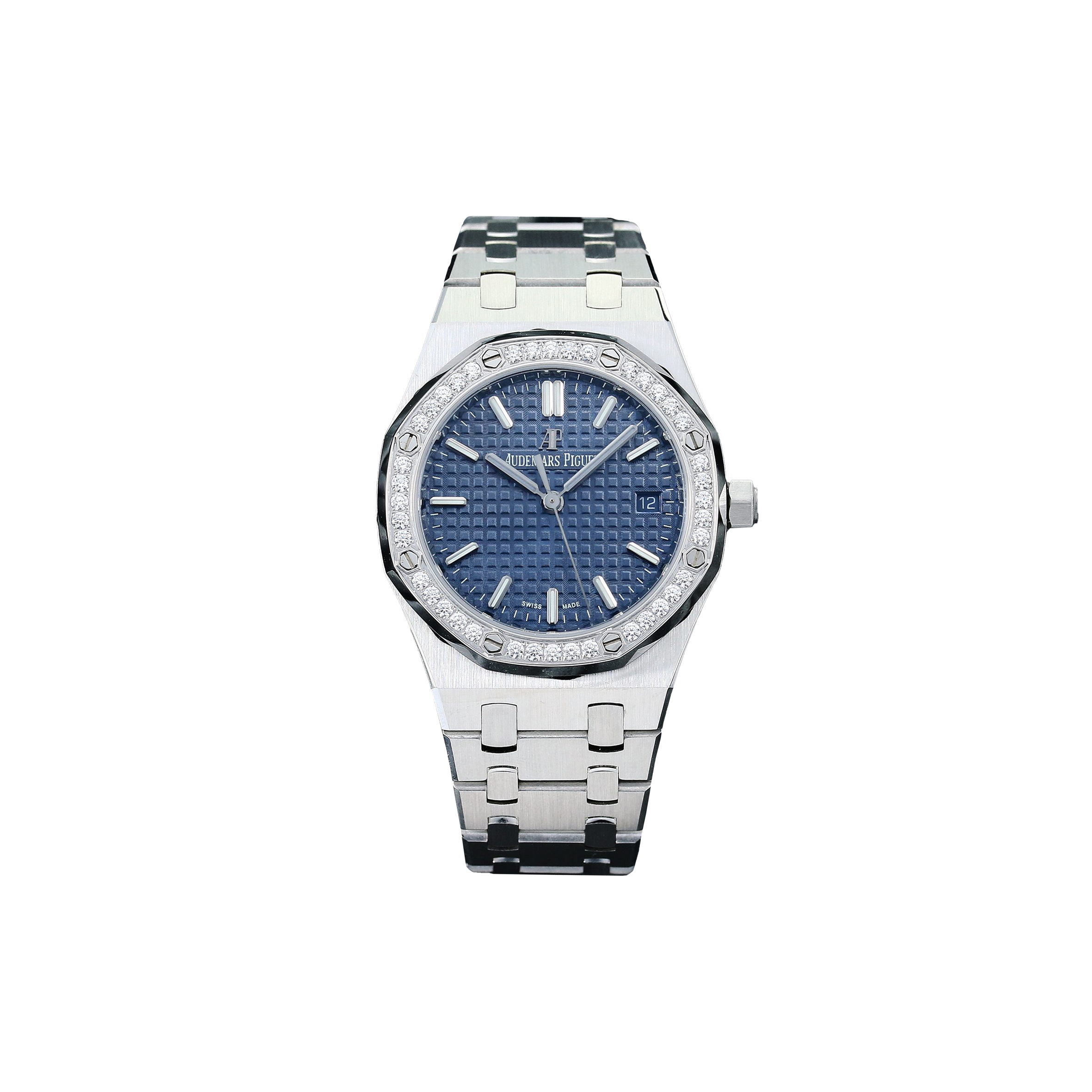 audemars p*g*et royal oak steel Di*m*nd 34mm watch 77351st.zz.1261st.01